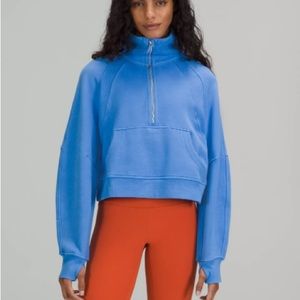 Scuba Oversized Funnel Neck Half Zip M/L
